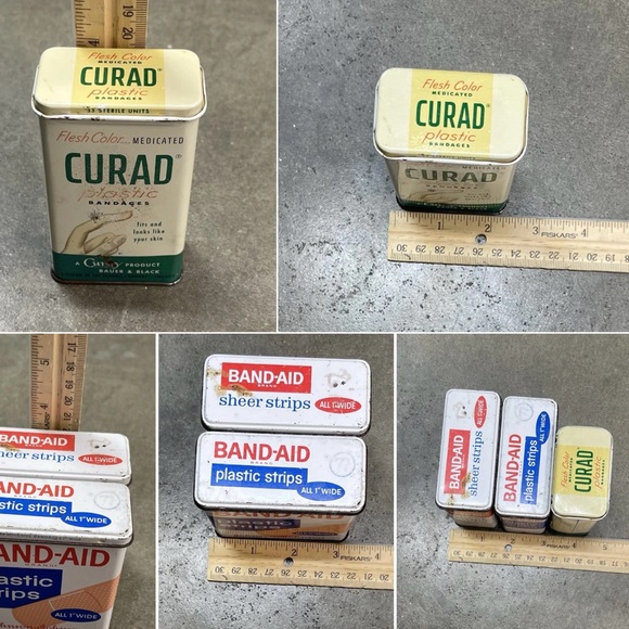 Vintage Band-Aid & Curad Tin Lot (3) - Picture 7 of 7